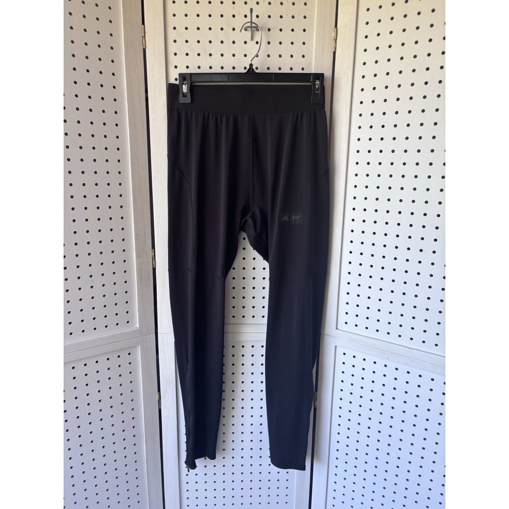 Adidas Parley For The Oceans Training Tights Pants Mens Size Lg Black Zip Ankles